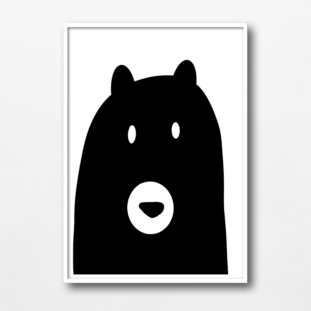 Bear Head Wall Art Print