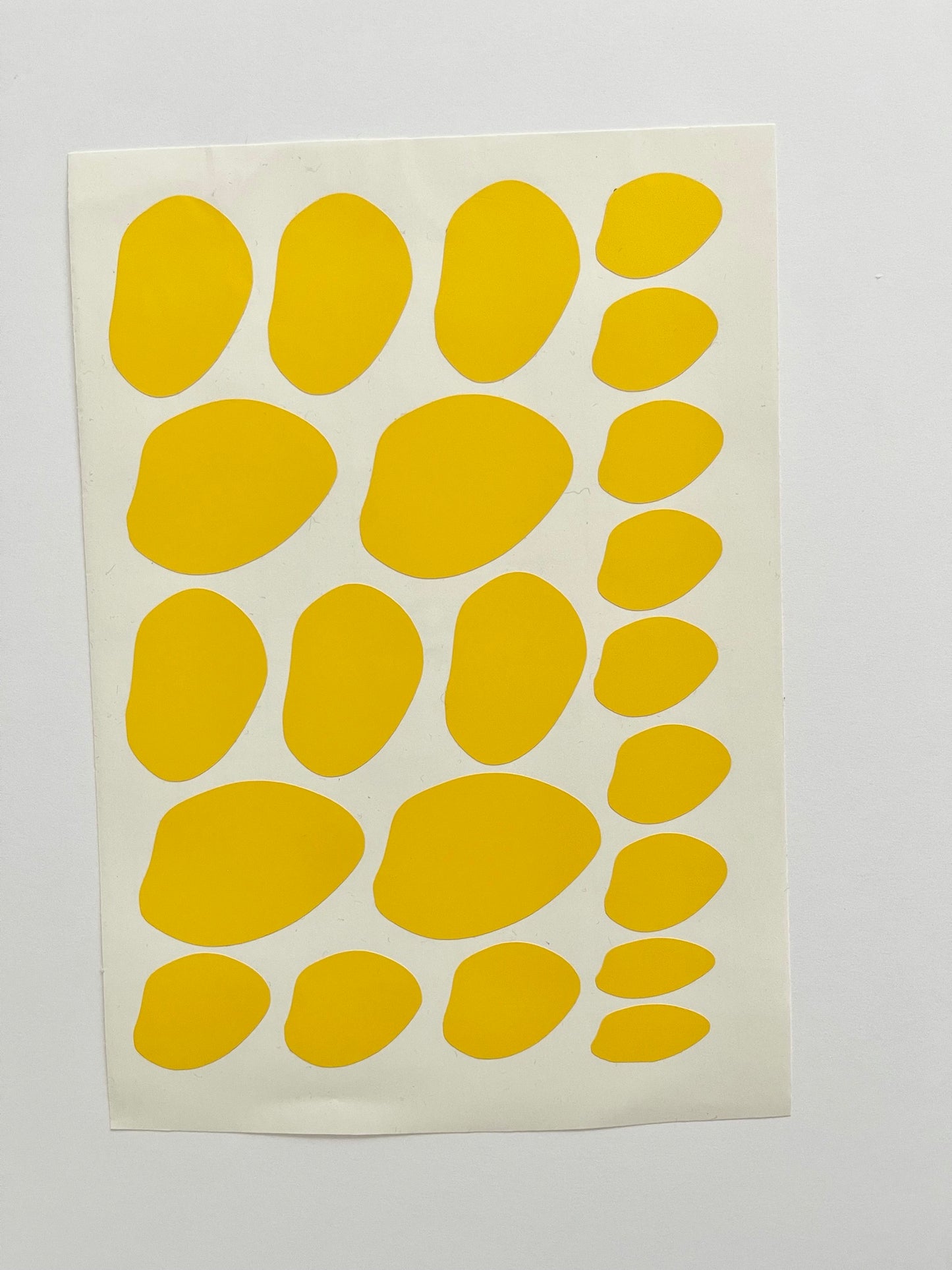 Yellow Leopard Print Spots Wall Stickers