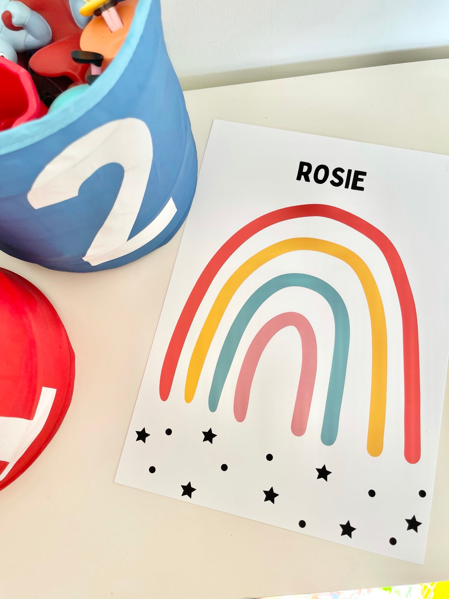 Personalised Rainbow Wall Art Prints