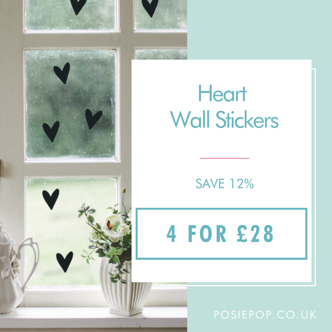 Multi-Set of Heart Wall Stickers