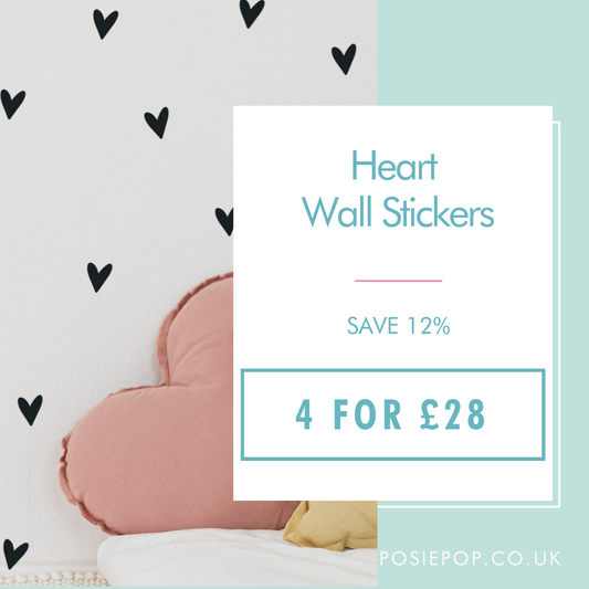 Multi-Set of Heart Wall Stickers