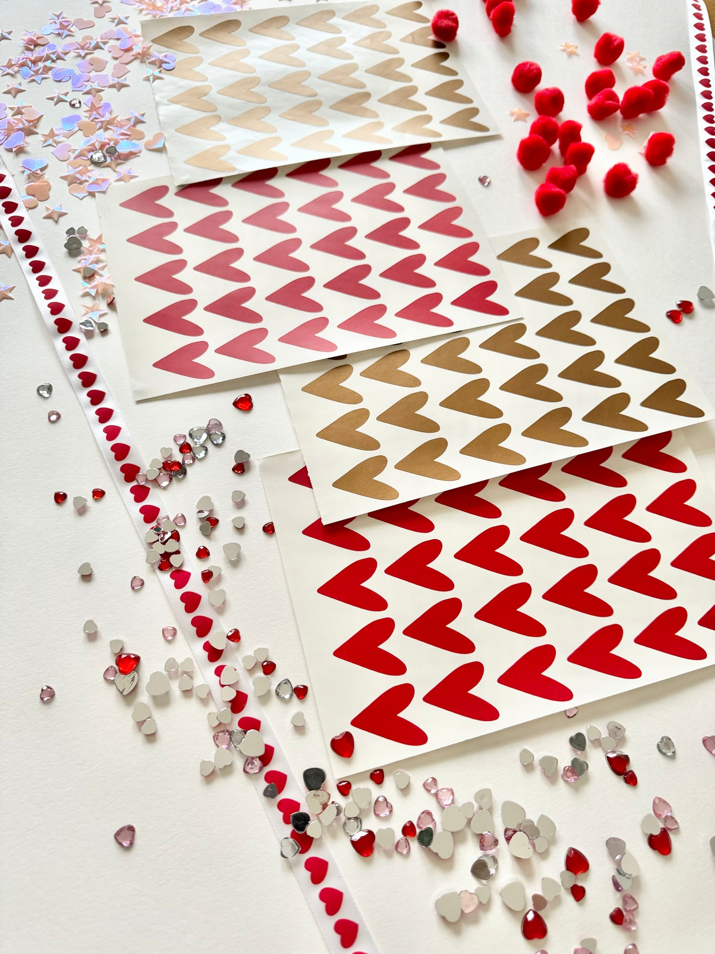 Multi-Set of Heart Wall Stickers