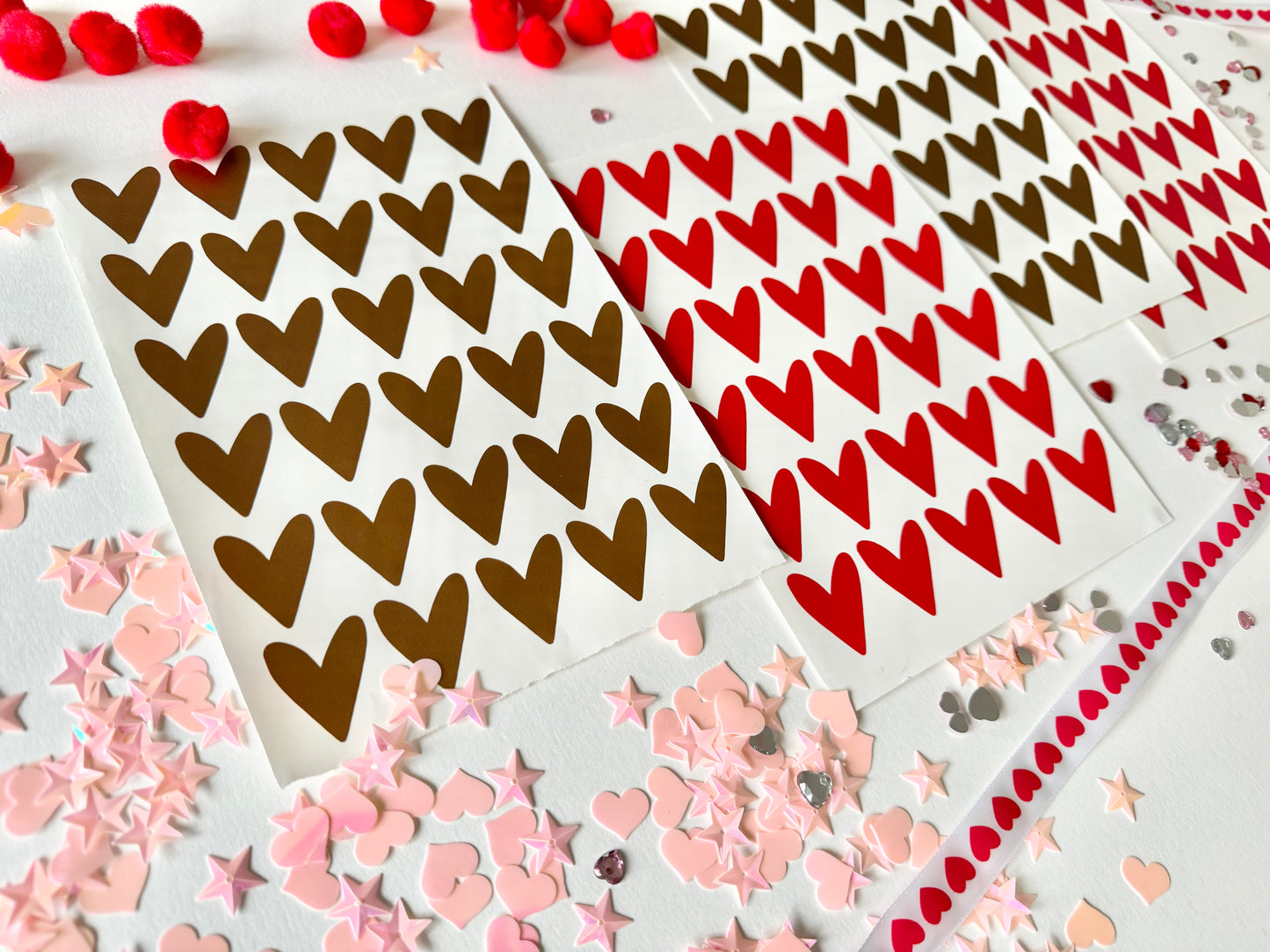 Multi-Set of Heart Wall Stickers