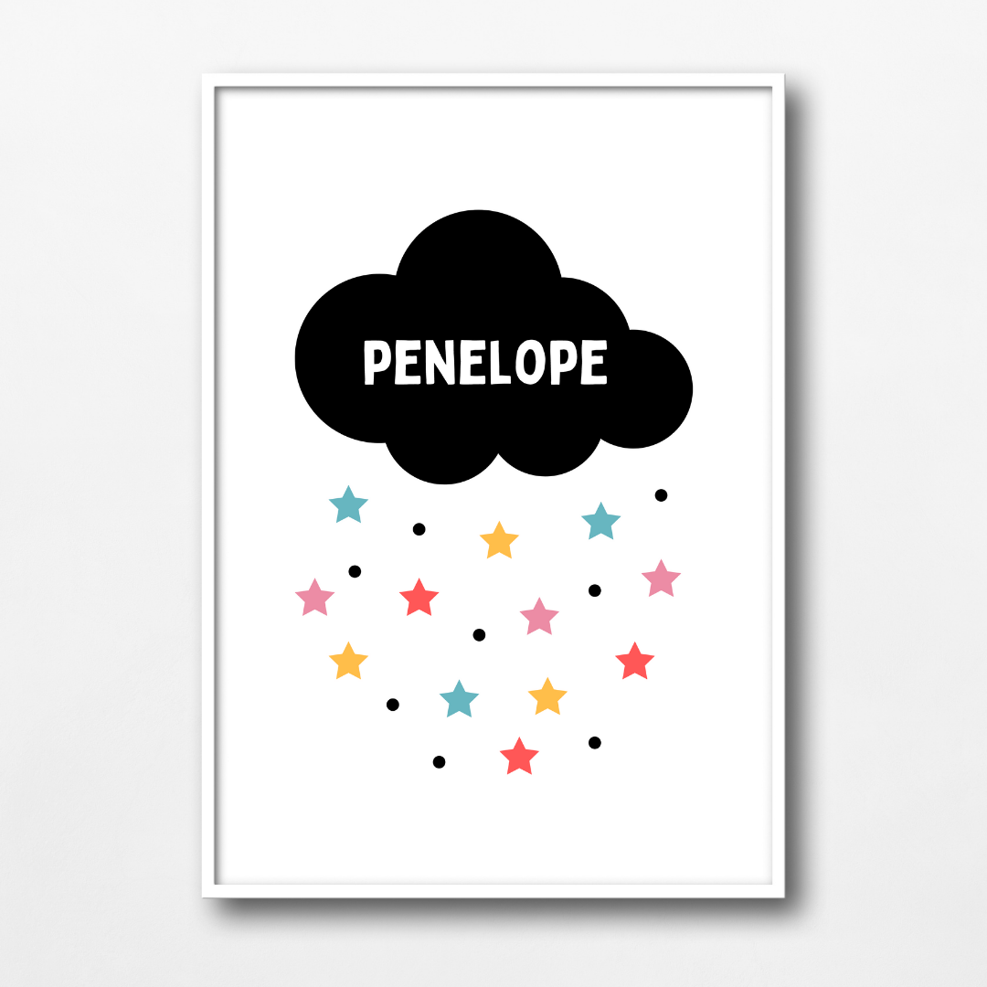 Personalised Cloud Wall Art Prints