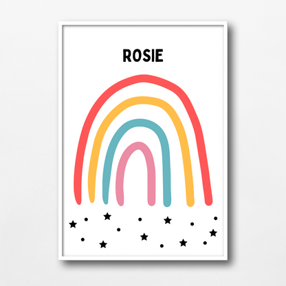 Personalised Rainbow Wall Art Prints