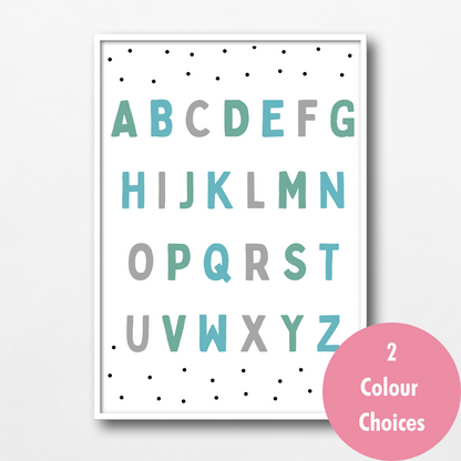 ABC Alphabet Wall Art Prints