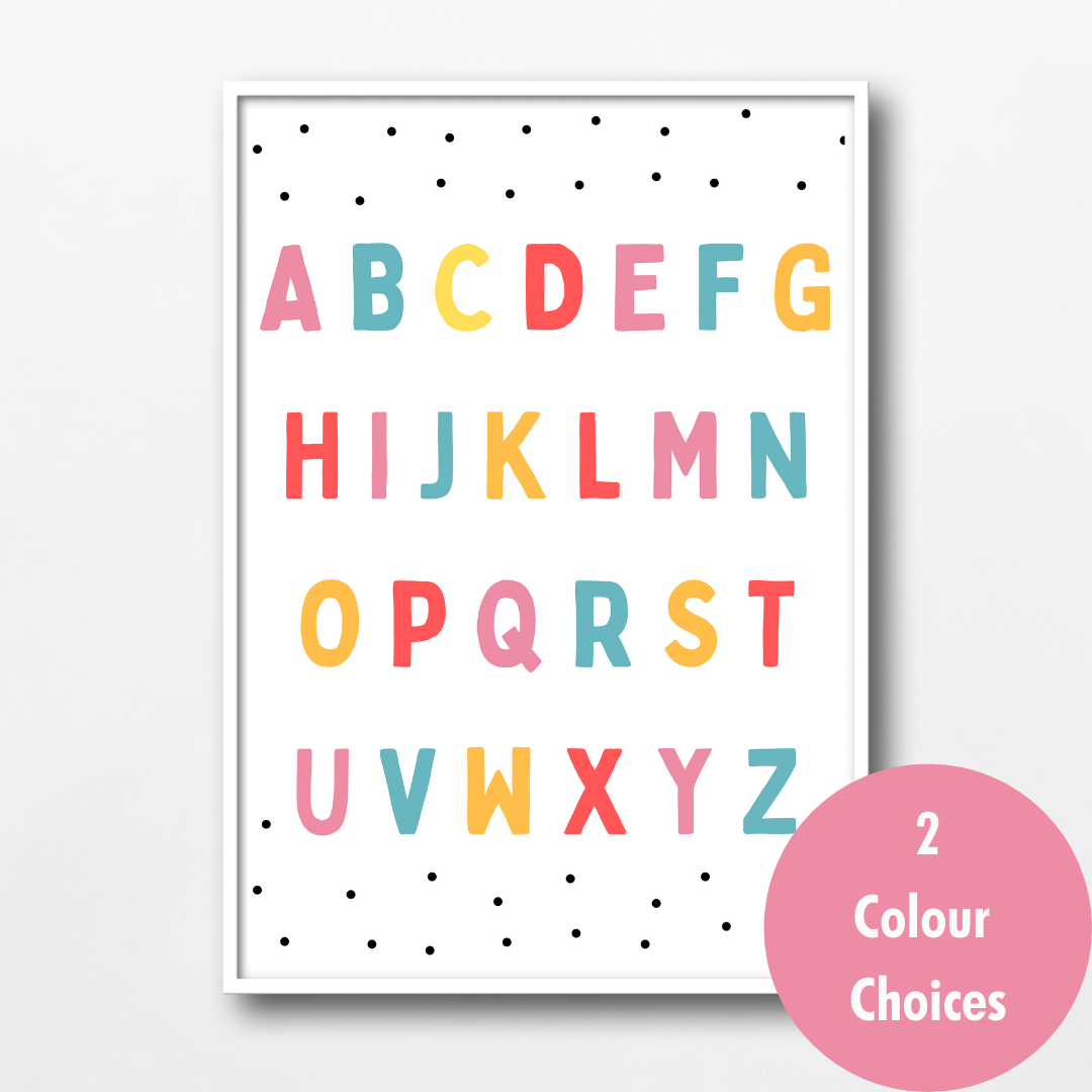 ABC Alphabet Wall Art Prints