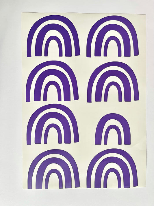 Lavender Rainbow Wall Stickers