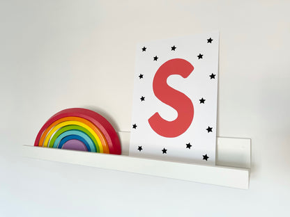 Personalised Stars Initial Wall Print