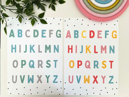 ABC Alphabet Wall Art Prints