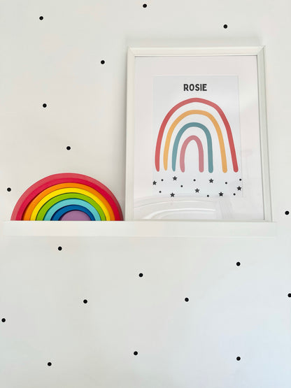 Personalised Rainbow Wall Art Prints