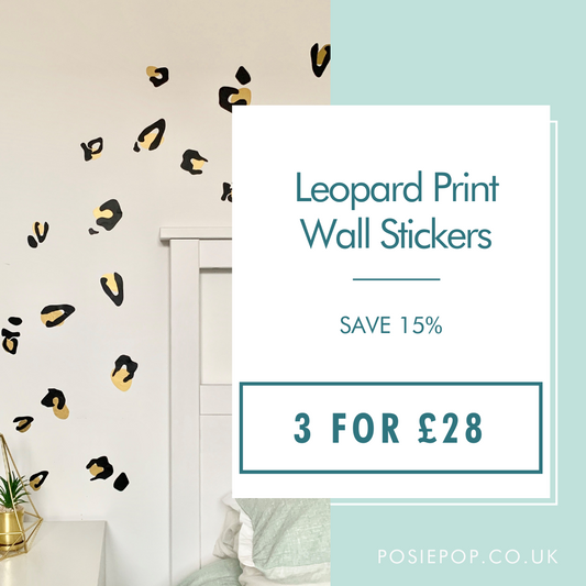 Multibuy Deal -  Leopard Print Wall Stickers